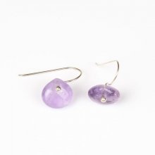 Boucles d'Oreilles Discrète Améthyste